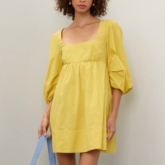Staud Yellow Sophie Dress Size XS - Picture 1 of 6